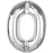 balon foliowy cyfra 0 srebrny godan 36 dgt