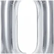 balon foliowy cyfra 0 srebrny partydeco 34 dgt
