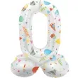 balon foliowy cyfra 0 stojaca party folat 28 dgt