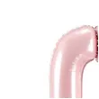 balon foliowy cyfra 0 stojaca rozowy partydeco 33 dgt