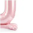 balon foliowy cyfra 0 stojaca rozowy partydeco 33 dgt