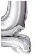balon foliowy cyfra 0 stojaca srebrny godan 15 dgt