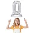 balon foliowy cyfra 0 stojaca srebrny partydeco 27 shp