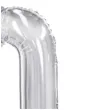 balon foliowy cyfra 0 stojaca srebrny partydeco 27 shp