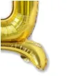 balon foliowy cyfra 0 stojaca zlota dekoracjepolska 30 dgt