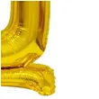 balon foliowy cyfra 0 stojaca zloty godan 15 dgt