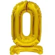 balon foliowy cyfra 0 stojaca zloty godan 15 dgt
