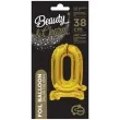 balon foliowy cyfra 0 stojaca zloty godan 15 dgt