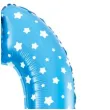 balon foliowy cyfra 0 w gwiazdki niebieski jix 18 shp
