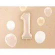 balon foliowy cyfra 1 bezowy ciemny partydeco 34 dgt