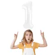 balon foliowy cyfra 1 bialy jix 40 shp