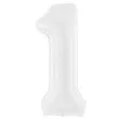 balon foliowy cyfra 1 bialy partydeco 39 dgt