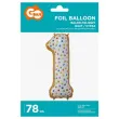 balon foliowy cyfra 1 ciasteczko godan 31 dgt