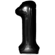 balon foliowy cyfra 1 czarny partypal 39 dgt