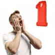 balon foliowy cyfra 1 czerwony funny fashion 40 dgt