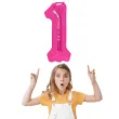 balon foliowy cyfra 1 fuksja partypal 16 dgt
