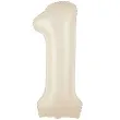 balon foliowy cyfra 1 kremowy 39 dgt