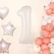 balon foliowy cyfra 1 kremowy 39 dgt