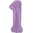 balon foliowy cyfra 1 metaliczny mat fioletowy folat 34 dgt