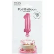 balon foliowy cyfra 1 micro rozowy godan 5 dgt