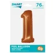 balon foliowy cyfra 1 miedziany godan 30 dgt