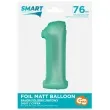 balon foliowy cyfra 1 mietowy matowy godan 30 dgt