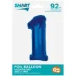 balon foliowy cyfra 1 niebieski godan 36 dgt
