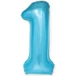 balon foliowy cyfra 1 niebieski partypal 39 dgt