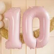 balon foliowy cyfra 1 pastel rozowy jasny partydeco 34 dgt
