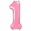 balon foliowy cyfra 1 rozowy partydeco 34 dgt