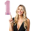 balon foliowy cyfra 1 rozowy pastel grabo 26 dgt