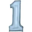 balon foliowy cyfra 1 satynowy niebieski amscan 34 dgt