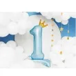 balon foliowy cyfra 1 stojaca blekitny partydeco 33 dgt