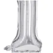 balon foliowy cyfra 1 stojaca srebrny partydeco 27 dgt