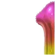 balon foliowy cyfra 1 stojaca teczowy godan 29 dgt