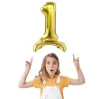 balon foliowy cyfra 1 stojaca zloty dekoracjepolska 15 dgt
