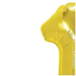 balon foliowy cyfra 1 zloty partypal 16 dgt