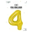 balon foliowy cyfra 1 zloty partypal 28 dgt