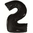 balon foliowy cyfra 2 beauty and charm czarny godan 36 dgt