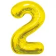 balon foliowy cyfra 2 beauty and charm zloty godan 33 dgt