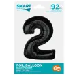 balon foliowy cyfra 2 czarny godan 36 dgt