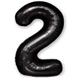 balon foliowy cyfra 2 czarny partypal 39 dgt