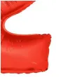 balon foliowy cyfra 2 czerwony funny fashion 40 dgt