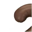 balon foliowy cyfra 2 dekoracja na urodziny brazowy matowy 34 dgt