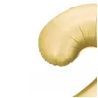 balon foliowy cyfra 2 dekoracja na urodziny zloty matowy 34 dgt