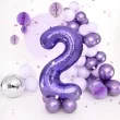 balon foliowy cyfra 2 fioletowy partypal 39 dgt