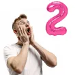 balon foliowy cyfra 2 fuksja partypal 16 dgt