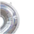 balon foliowy cyfra 2 holograficzna srebrny partypal 40 dgt
