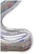 balon foliowy cyfra 2 holograficzna srebrny partypal 40 dgt