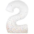balon foliowy cyfra 2 holograficzne grochy bialy oaktree 34 dgt